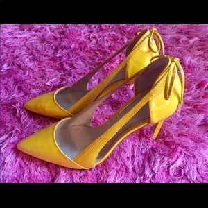 Zara yellow shoes